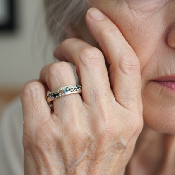 Delicate Artisan Gold Ring