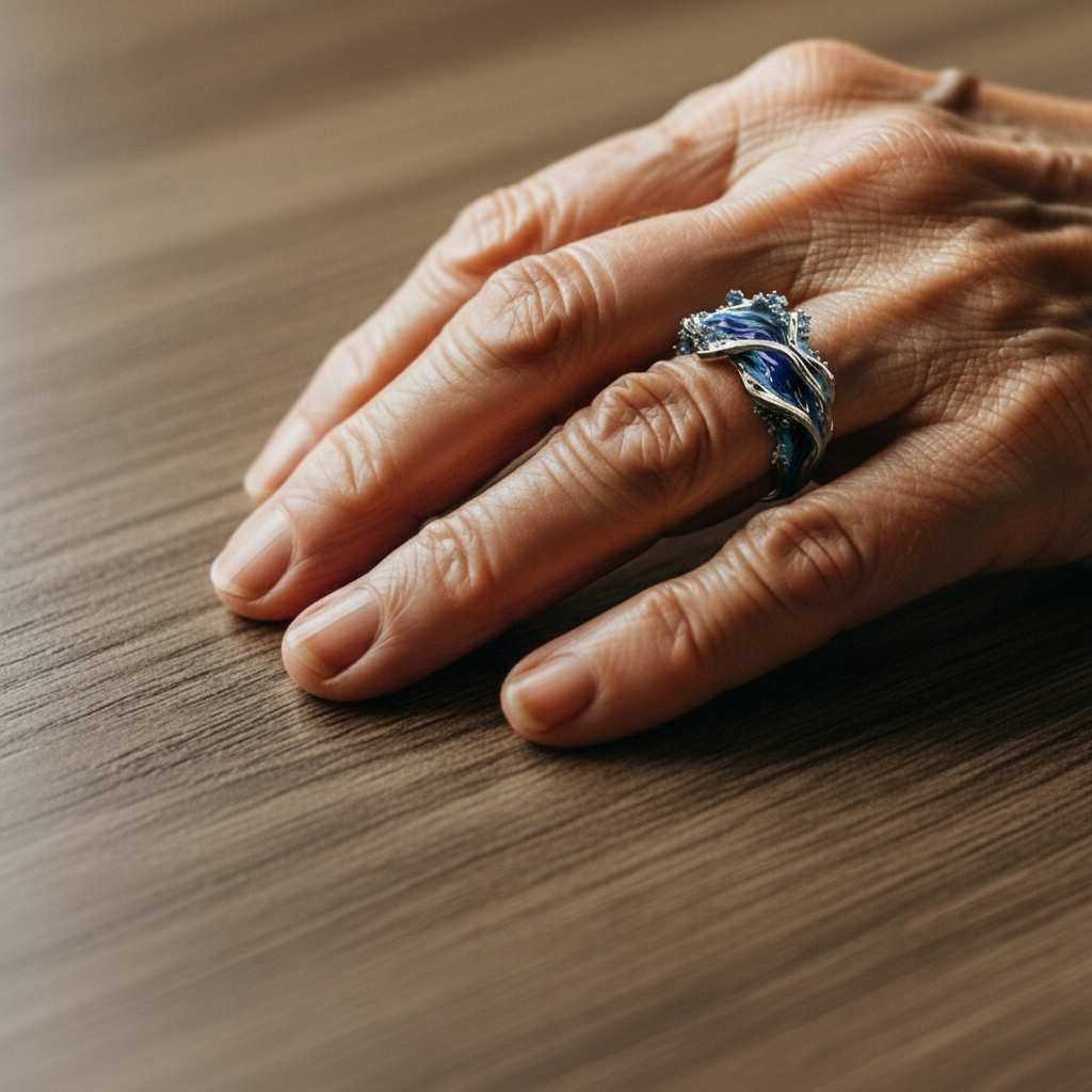 Delicate Artisan Gold Ring