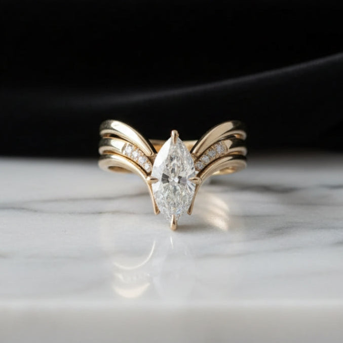 Delicate Artisan Gold Ring