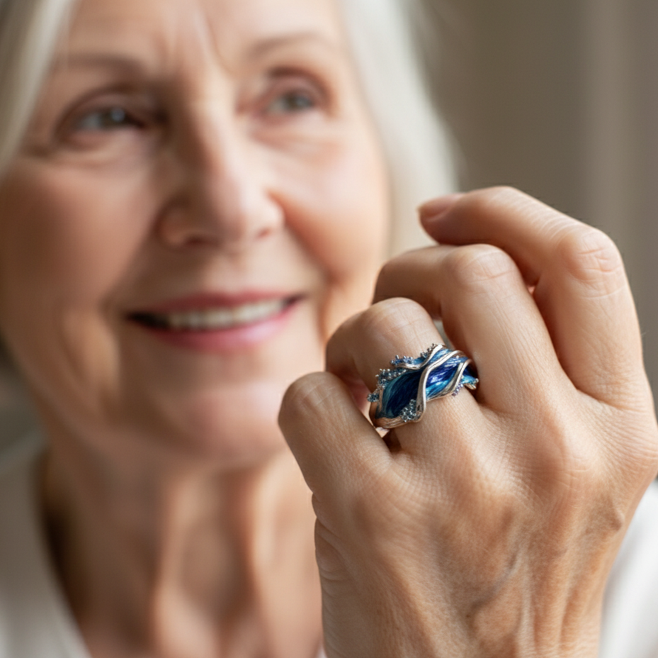 Delicate Artisan Gold Ring