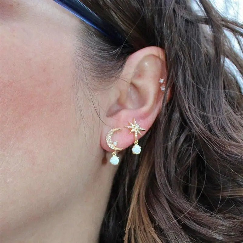 Vintage Handmade Gold Earring