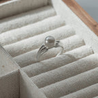 Delicate Artisan Pearl Ring