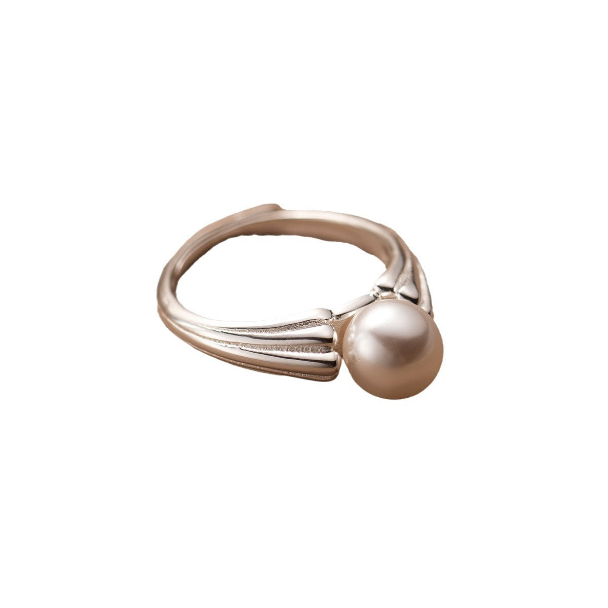 Delicate Artisan Pearl Ring