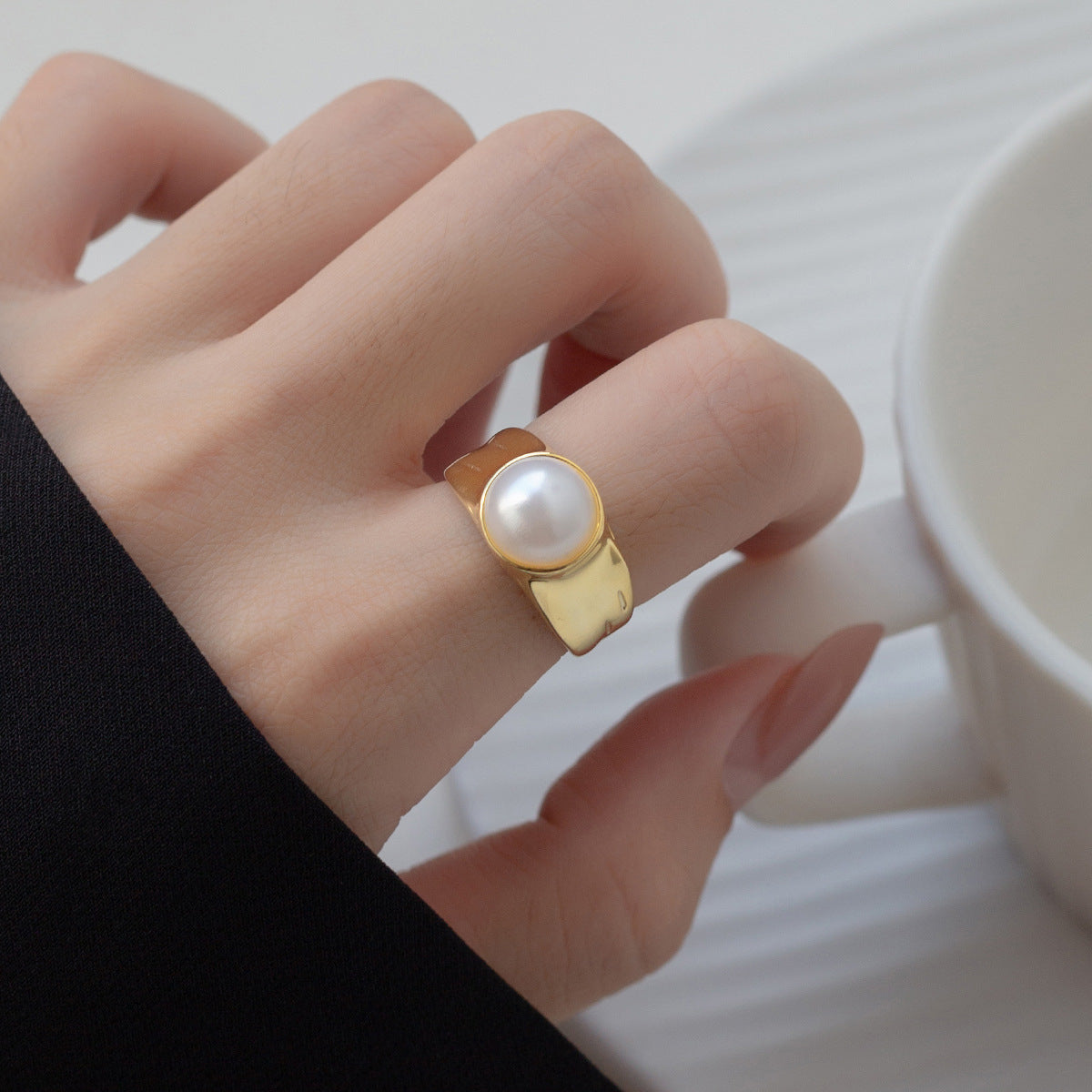 Stunning Pearl Ring for Daily Wear