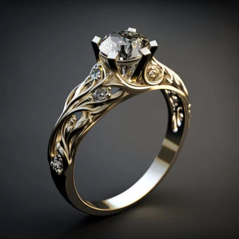 Nature-Inspired Ring for Gentle Beauty