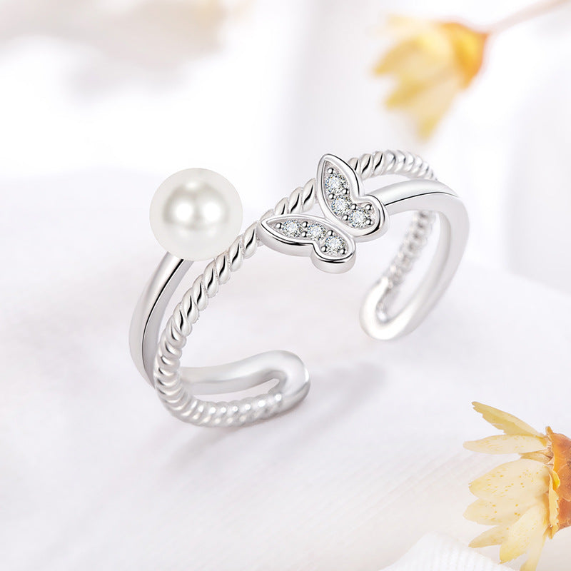 Romantic Pearl Ring for Special Moments
