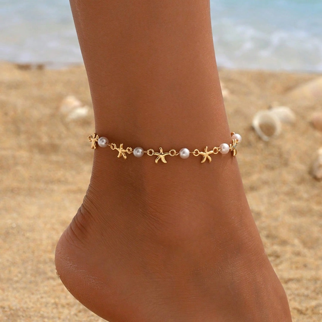 Vintage Handmade Pearl Anklet