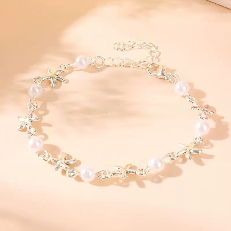 Vintage Handmade Pearl Anklet
