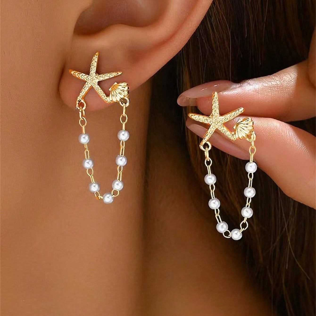 Beautiful Pearl Earring with Unique Style