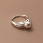 Delicate Artisan Pearl Ring