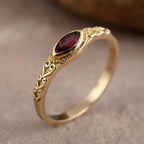 A Delicate Artisan Gold Ring