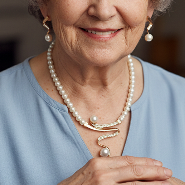 Beautiful Pearl Set with Unique Style