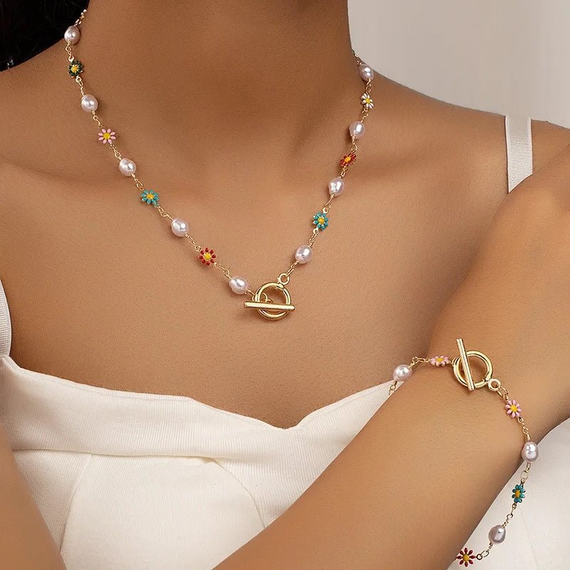 Delicate Artisan Pearl Set