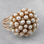 Beautiful Pearl Ring with Unique Style
