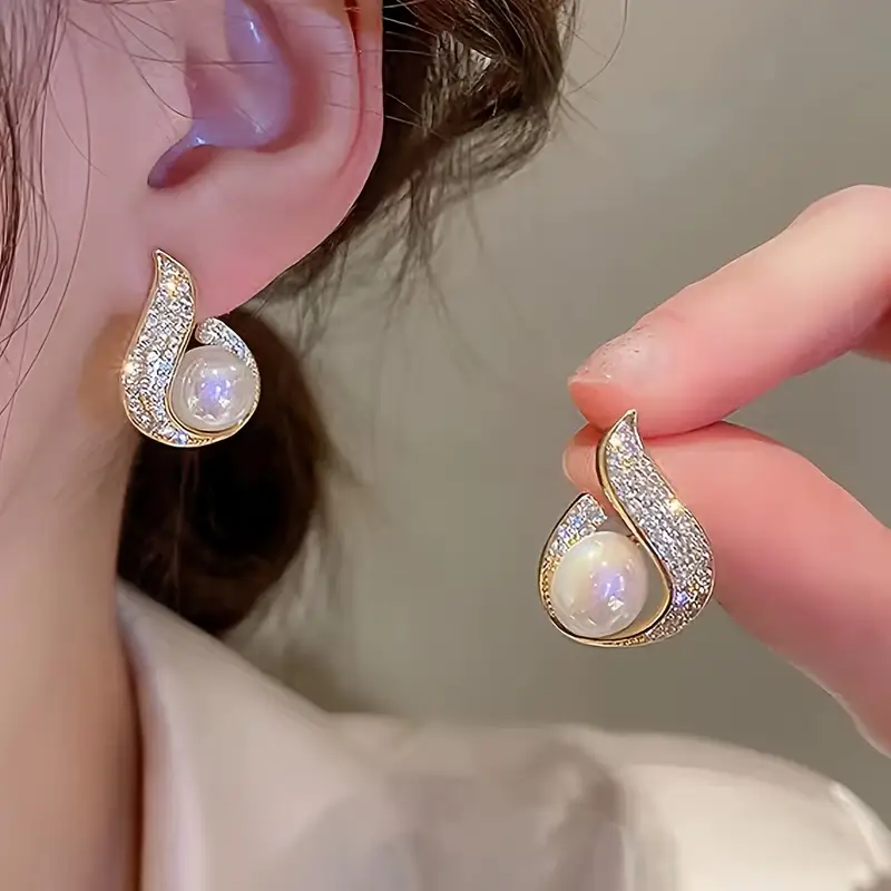Delicate Artisan Pearl Earring